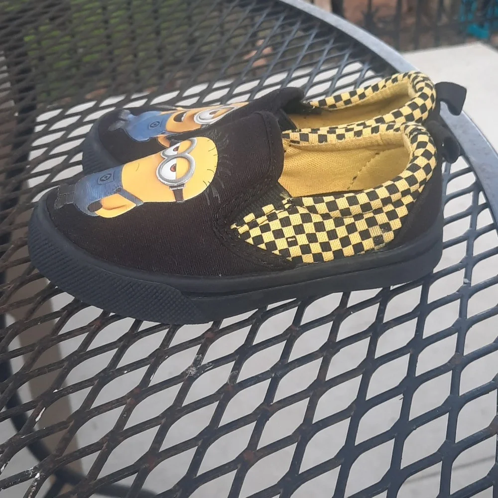 New Minion shoes size 7 slide ons